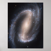 Barred Spiral Galaxy Poster