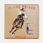 Barrel Horses Rock_Magnet