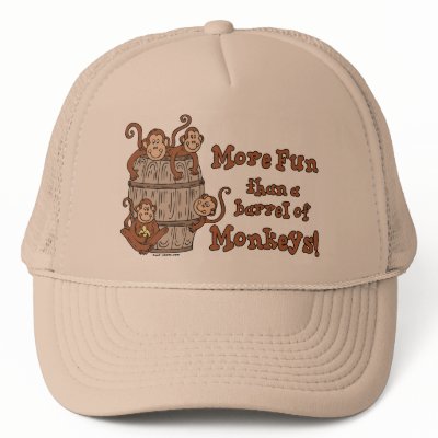 Barrel of Monkeys hat by tshirtfun