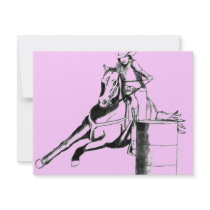 Barrel Racer 100 Custom Invites