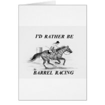 Barrel Racer Greeting Card