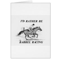 Barrel Racer Greeting Card