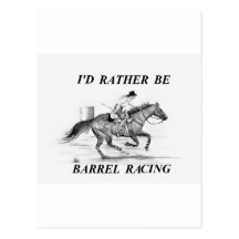 Barrel Racer Post Card