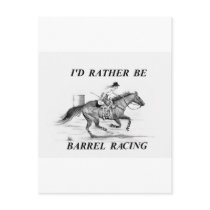 Barrel Racer Post Card