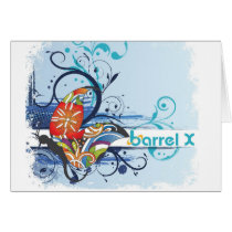 Barrel X Floral Design Greeting Cards