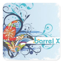 Barrel X Floral Design Sticker