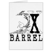 Barrel X Limited Surf Outline Greeting Card