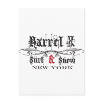 Barrel X Limited Surf & Snow New York Post Card