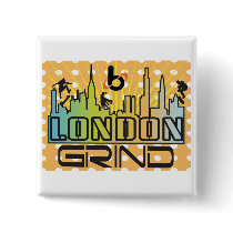 Barrel X London Skate Grind Button