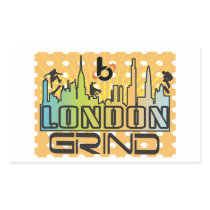 Barrel X London Skate Grind Rectangle Stickers