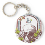 Barrel X "Rainbow" Skull Key Chain