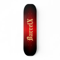 Barrel X Skate-Red Deck Custom Skateboard