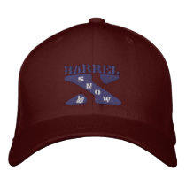 Barrel X Snow-Embroidered Hat