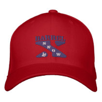 Barrel X Snow-Embroidered Hat