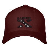 Barrel X Snow-Embroidered Hat