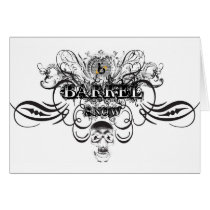Barrel X Snow Skull Greeting Cards