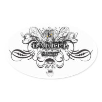Barrel X Snow Skull Stickers