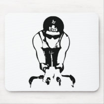 Barrel X Triathlon Biker Guy Mousepads
