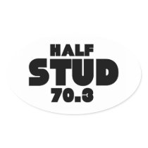 Barrel X Triathlon Half Stud 70.3 Half Ironman Sticker