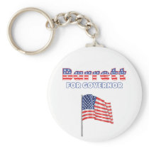 Barrett for Governor Patriotic American Flag Keychains
