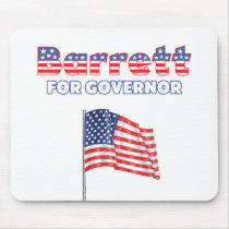 Barrett for Governor Patriotic American Flag Mousemat