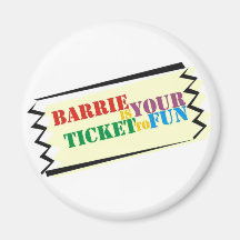 Barrie is Your Ticket to Fun Magnets