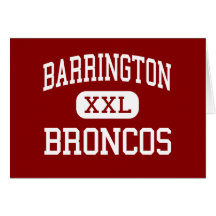 Barrington - Broncos - High - Barrington Illinois Greeting Cards