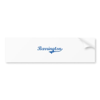 Barrington New Hampshire Classic Design Bumper Stickers by cityshirt