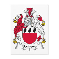 Barrow Family Crest Postcard