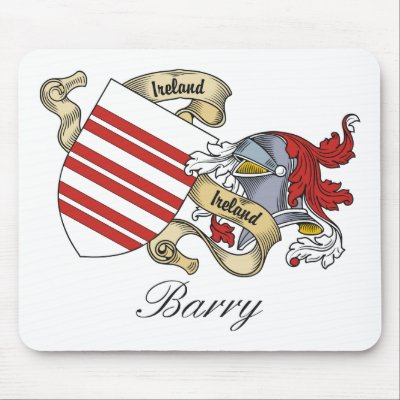 Barry Family Crest Mouse Pad by coatsofarms