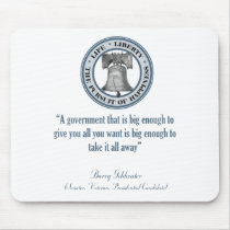 Barry Goldwater Quote (Big Government) Mousepads