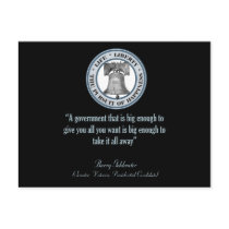 Barry Goldwater Quote (Big Government) Postcards