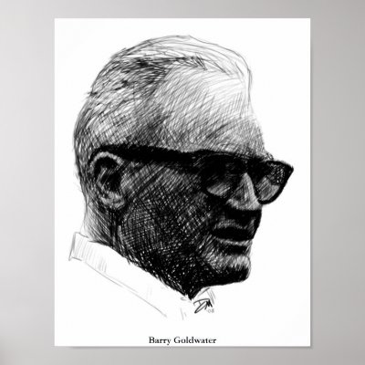 Barry Goldwater Sketch Poster by Libertymaniacs