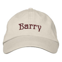 BARRY Name Designer Cap Embroidered Baseball Caps