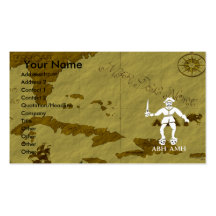 Bart Roberts-1 Map #2 Business Card Templates