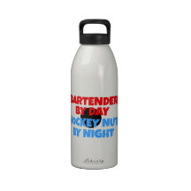 Bartender Hockey Fanatic Water Bottle