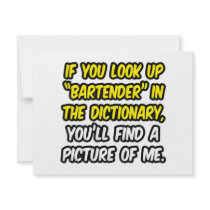 Bartender In Dictionary...My Picture