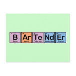 Bartender made of Elements
