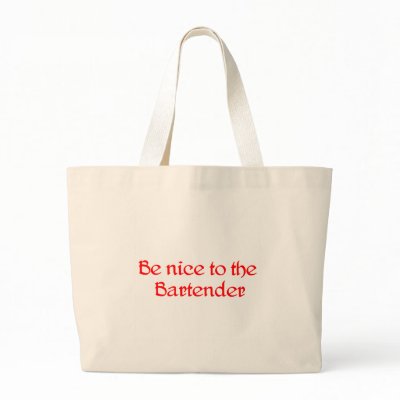Bartender Tote Bag by occupationtshirts