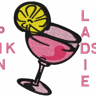 Bartender's Shirt Embroidered with Cocktail by Stitchbaby
