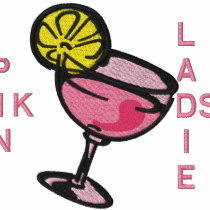 Bartender's Shirt Embroidered with Cocktail