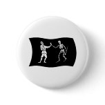 Bartholomew Roberts Flag Button