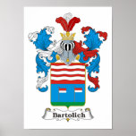 Bartolich Family Hungarian Coat of Arms 11x15” Pri Print