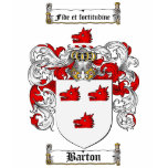 BARTON FAMILY CREST -  BARTON COAT OF ARMS t-shirts