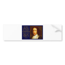 Baruch Spinoza Bumper Stickers