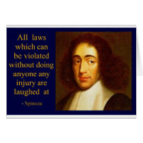 Baruch Spinoza Greeting Card