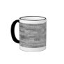 Basalt brick wall coffee mug