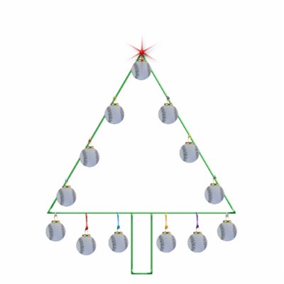 Basball Christmas Tree Ornament Cut Out by FCM_Christmas
