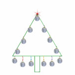 Basball Christmas Tree Ornament photo sculptures