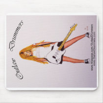 Base guitar mouse pad